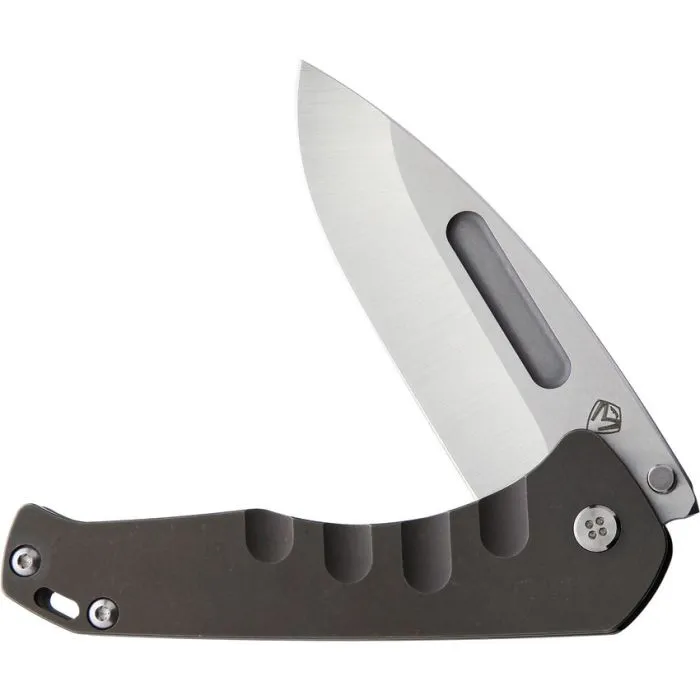 Medford Praetorian Slim Framelock 3.25" tumbled S35VN Bronze Anodized Titanium