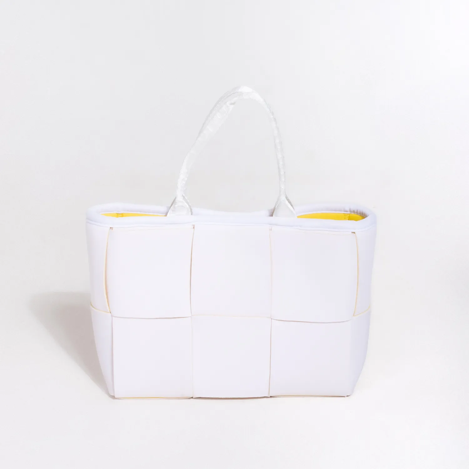 MINI ICON TOTE WHITE YELLOW