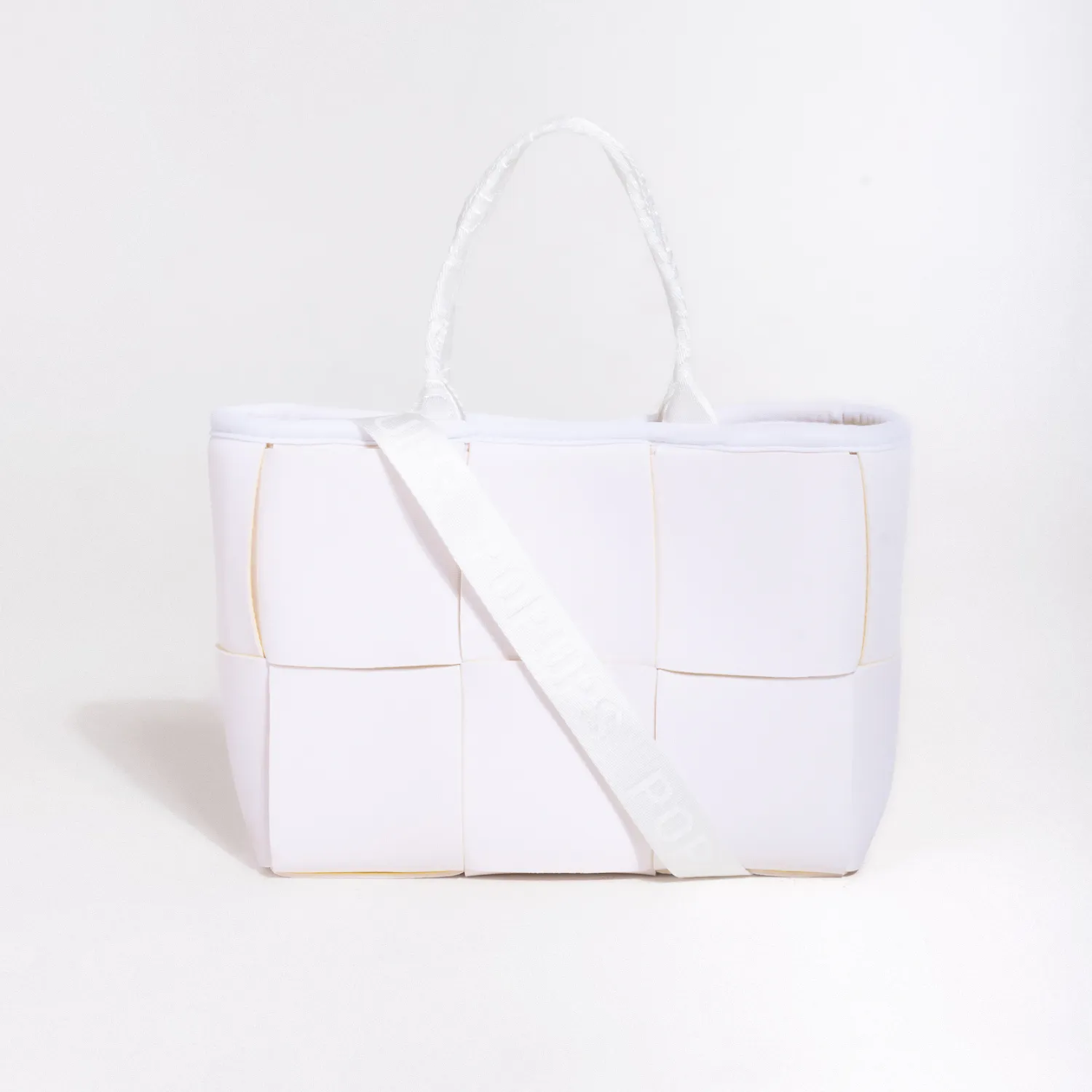 MINI ICON TOTE WHITE YELLOW