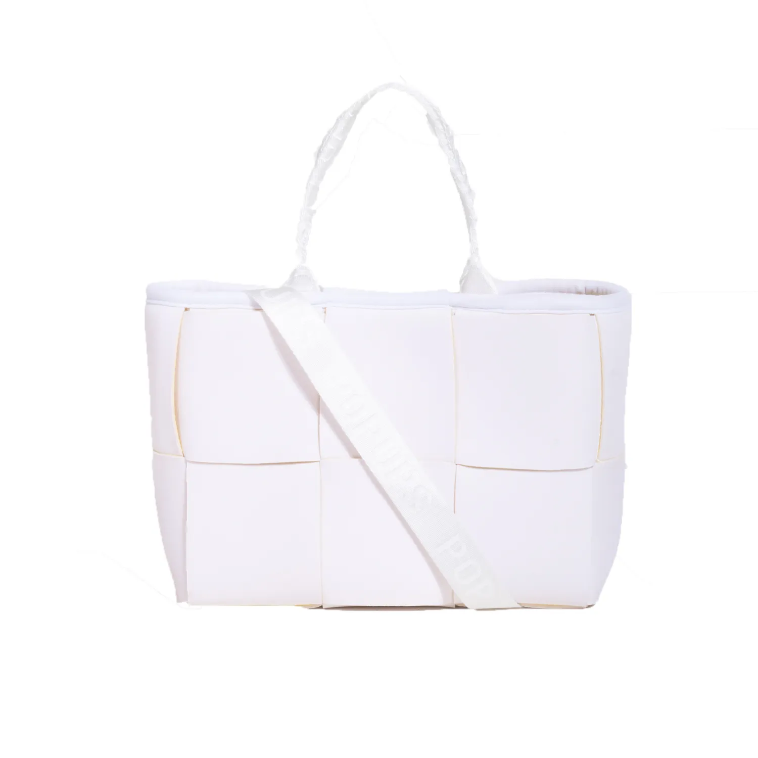 MINI ICON TOTE WHITE YELLOW