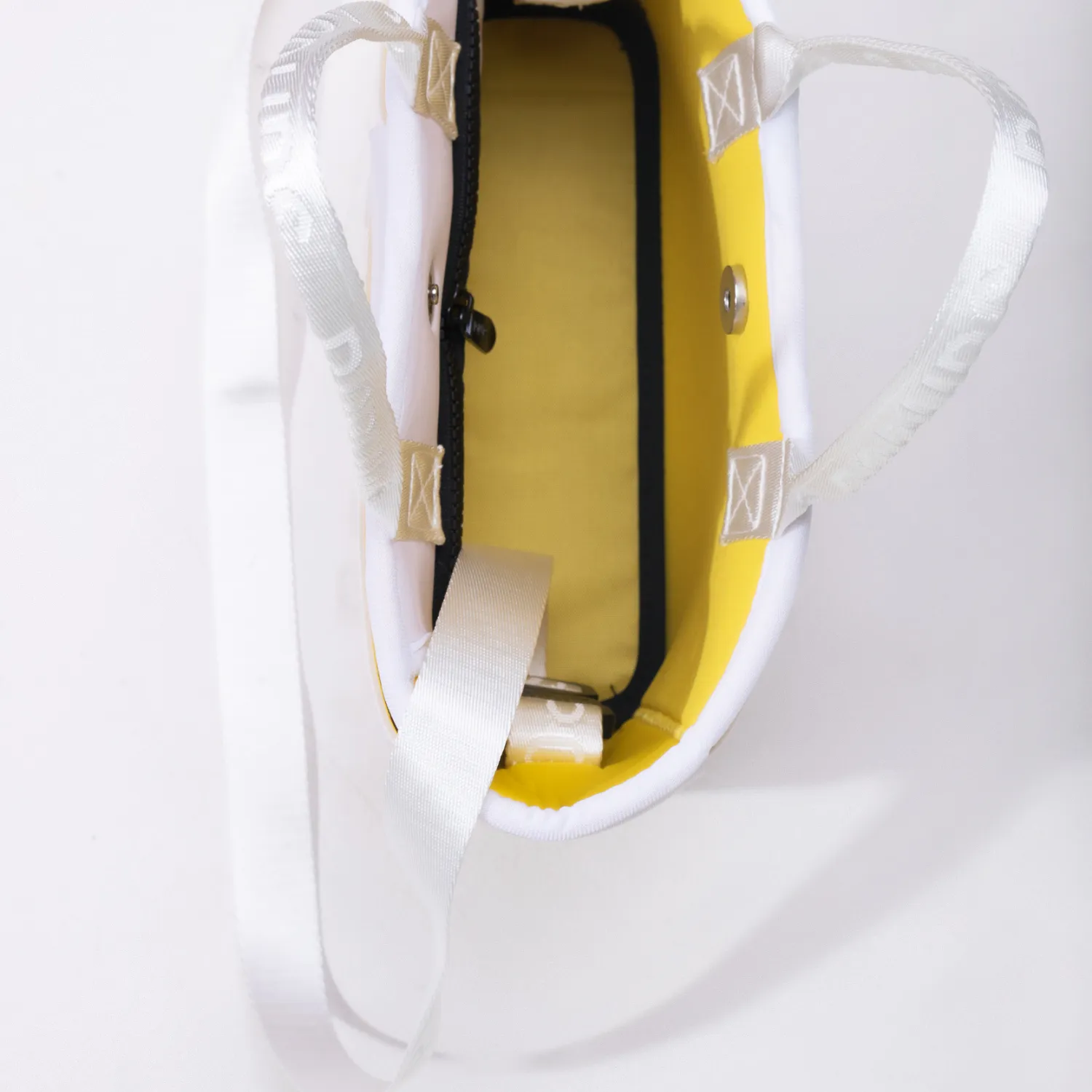 MINI ICON TOTE WHITE YELLOW