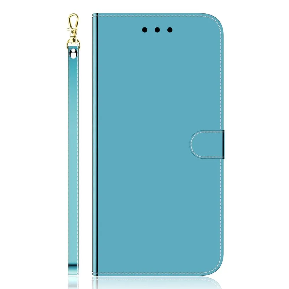 Mirror Motorola Moto E30 / E40 / E20 flip case - Blue