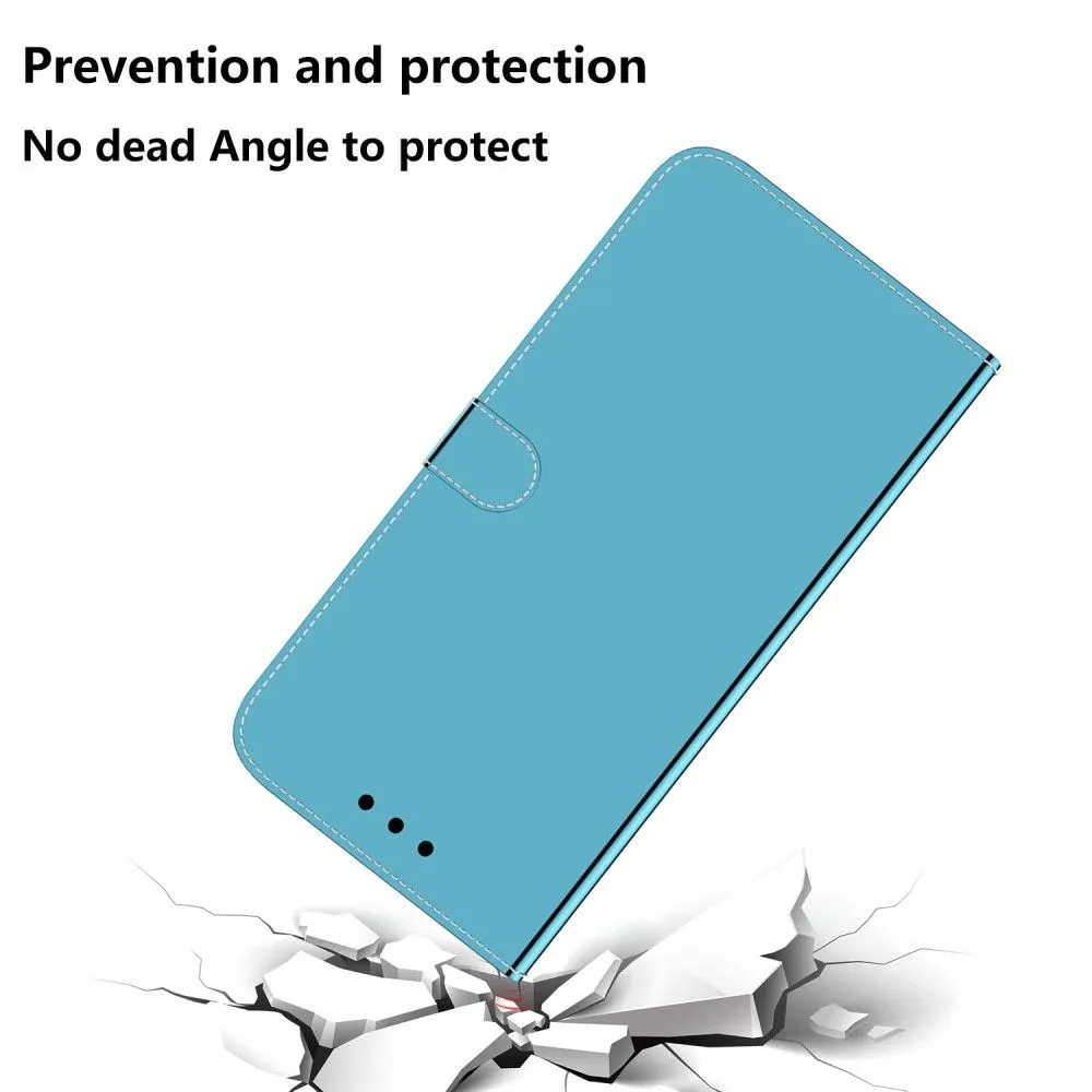 Mirror Motorola Moto E30 / E40 / E20 flip case - Blue