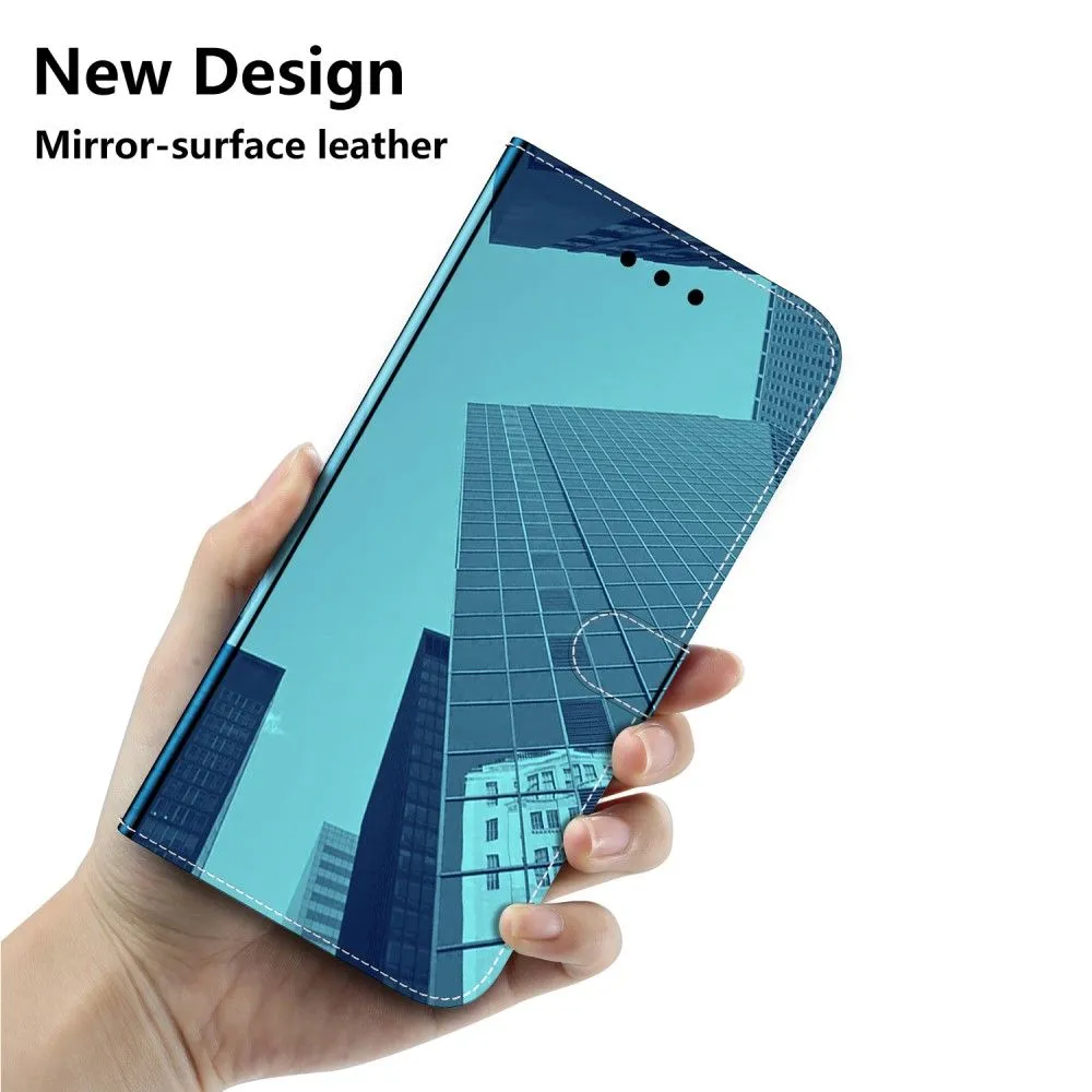 Mirror Motorola Moto E30 / E40 / E20 flip case - Blue