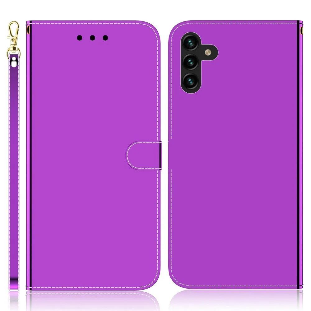 Mirror Samsung Galaxy A13 5G flip case - Purple