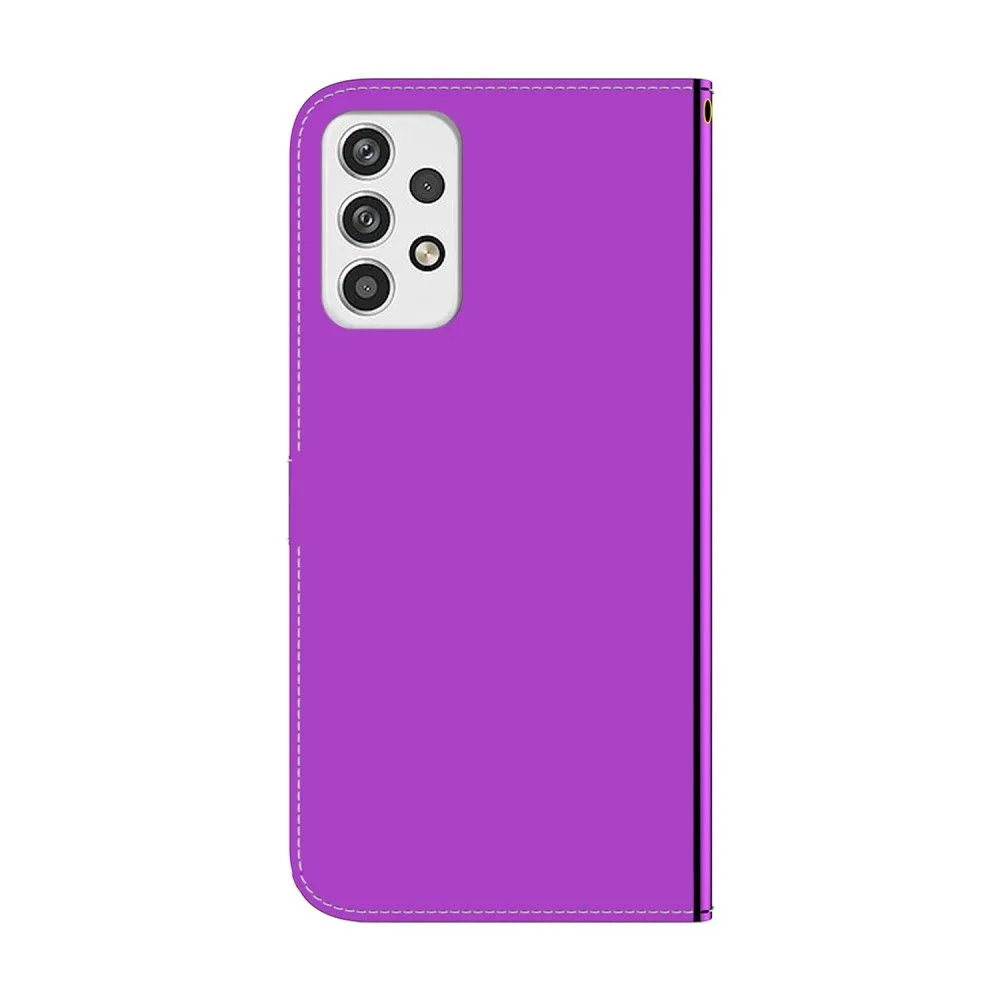 Mirror Samsung Galaxy A23 flip case - Purple