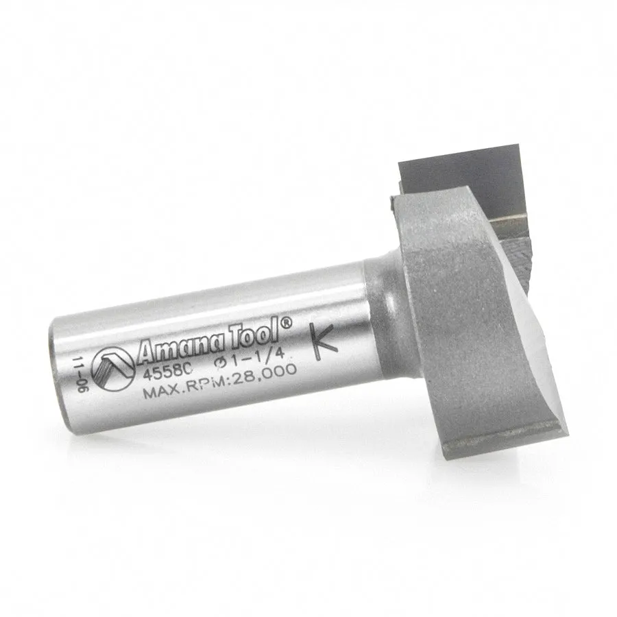 Mortising Straight Plunge Router Bit | 2 Flute | 1 1⁄4 Dia x 1⁄2 x 1⁄2" Shank | 45580 | 738685455807