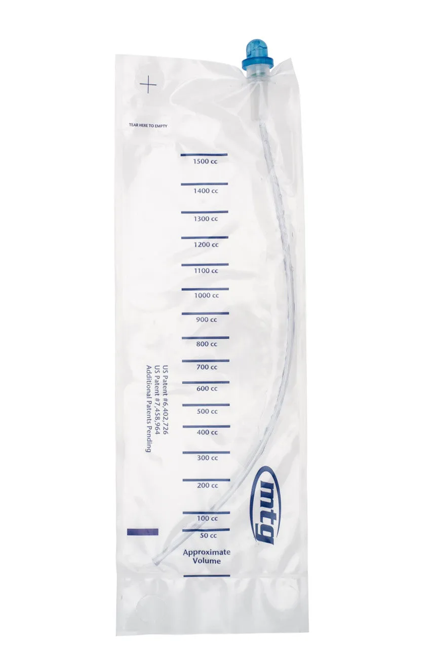 MTG Jiffy Cath Closed System Catheter, 1500ml, Privacy Bag, 12Fr, 16" Length