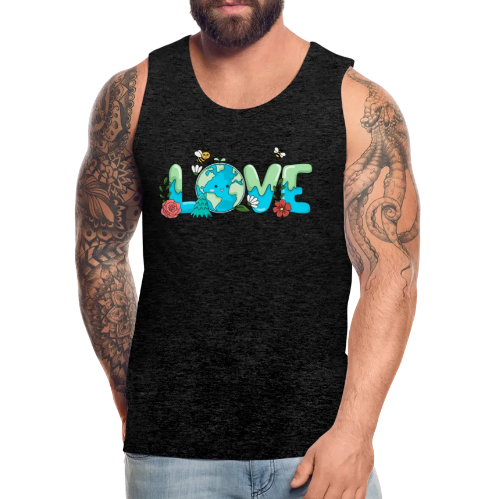 Nature's LOVE Celebration Men’s Premium Tank Tops (Earth Day)