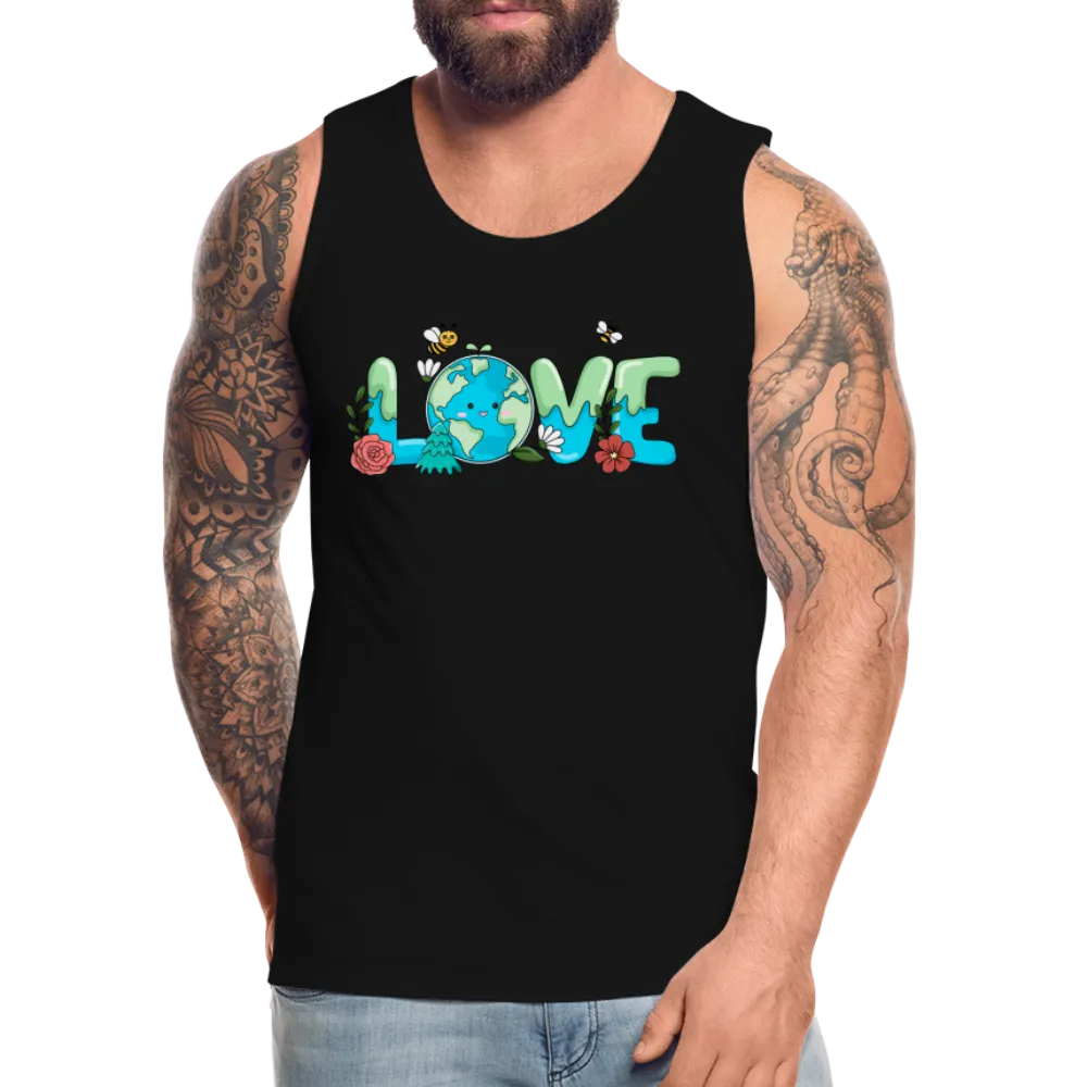 Nature's LOVE Celebration Men’s Premium Tank Tops (Earth Day)