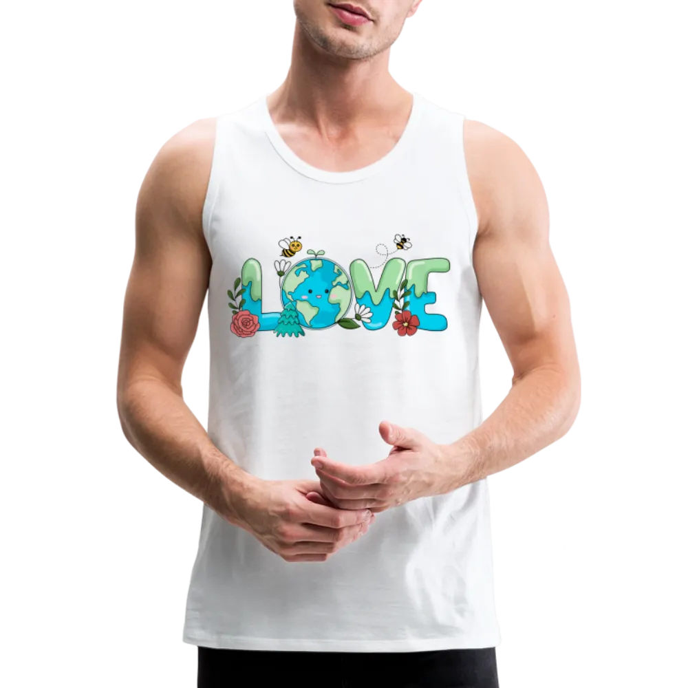 Nature's LOVE Celebration Men’s Premium Tank Tops (Earth Day)