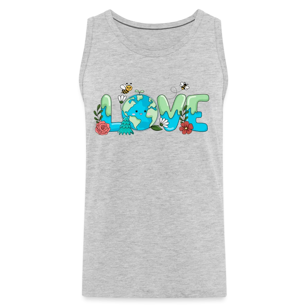 Nature's LOVE Celebration Men’s Premium Tank Tops (Earth Day)