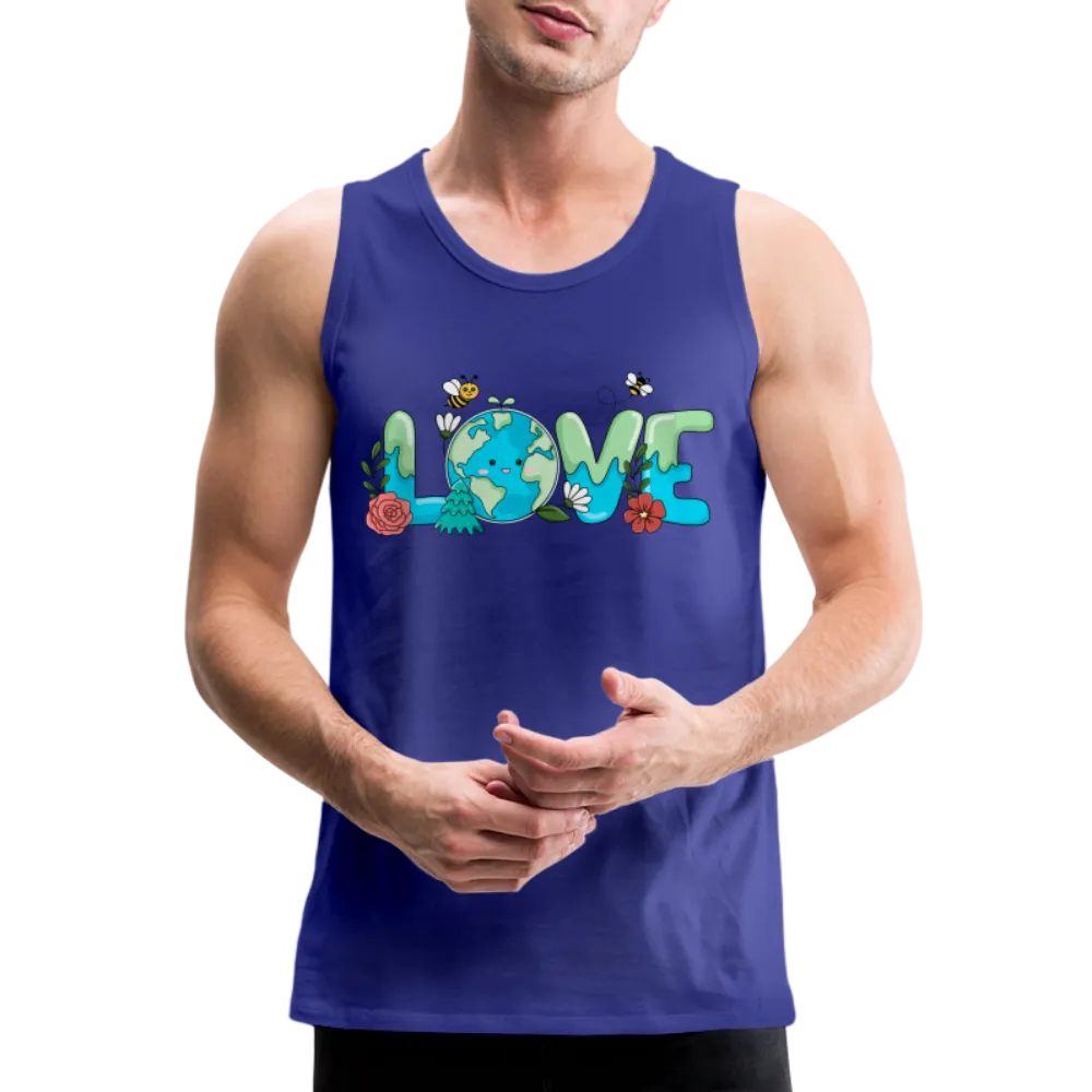 Nature's LOVE Celebration Men’s Premium Tank Tops (Earth Day)