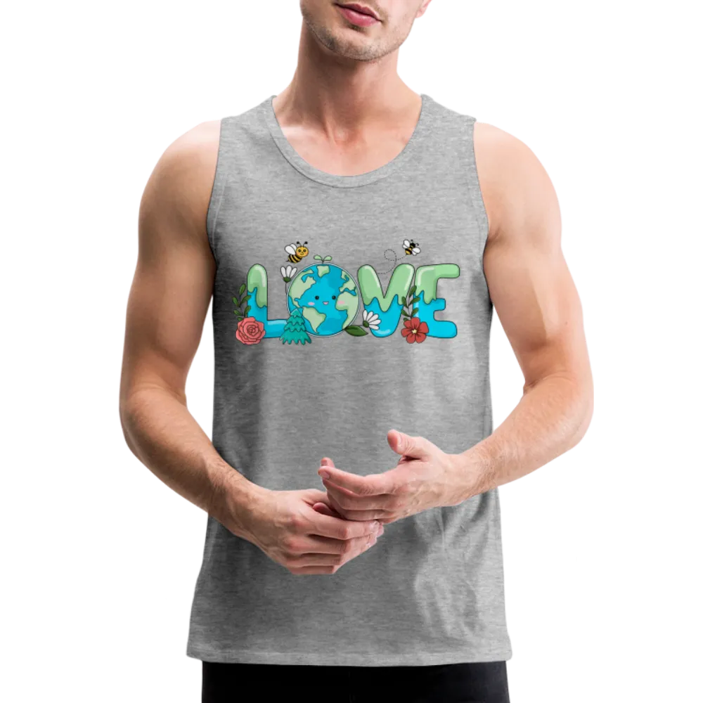 Nature's LOVE Celebration Men’s Premium Tank Tops (Earth Day)