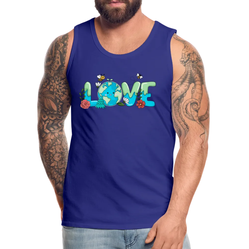 Nature's LOVE Celebration Men’s Premium Tank Tops (Earth Day)