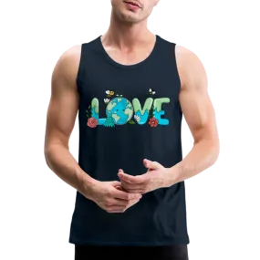 Nature's LOVE Celebration Men’s Premium Tank Tops (Earth Day)