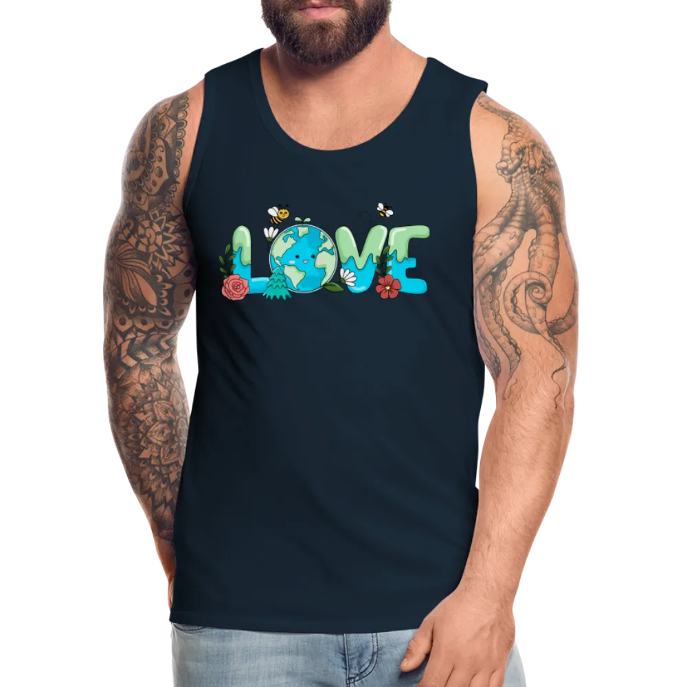 Nature's LOVE Celebration Men’s Premium Tank Tops (Earth Day)