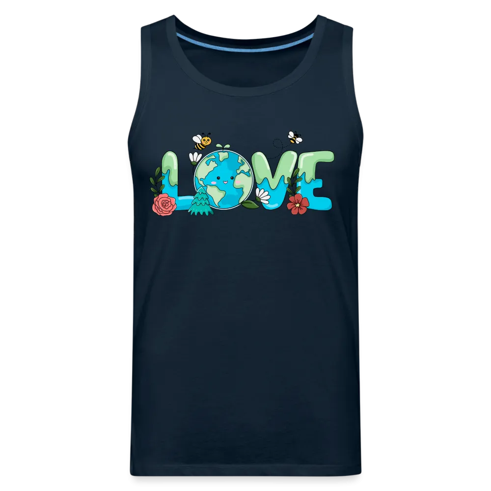 Nature's LOVE Celebration Men’s Premium Tank Tops (Earth Day)