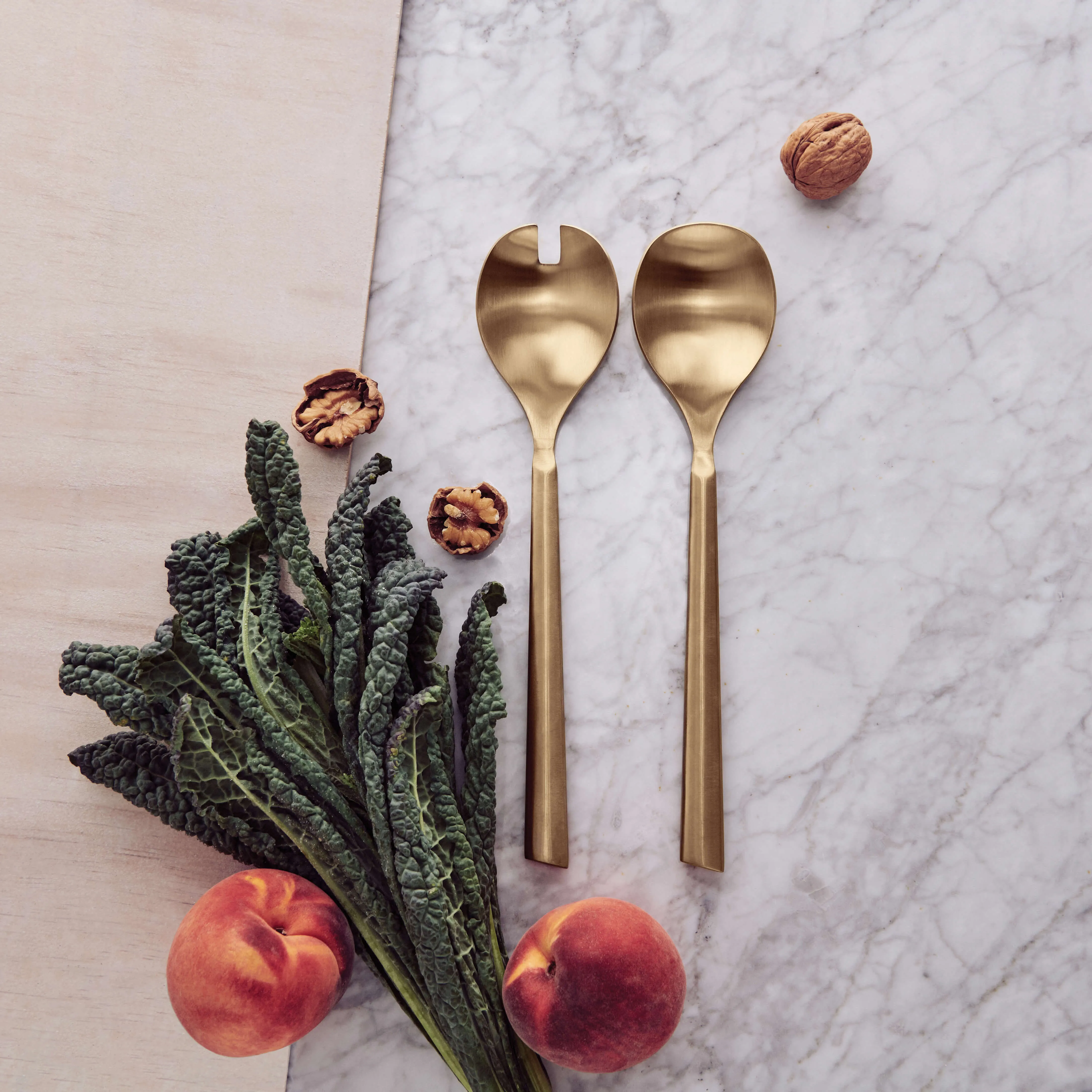 Novaro Salad Server Set 26cm - 2 Piece - Gold