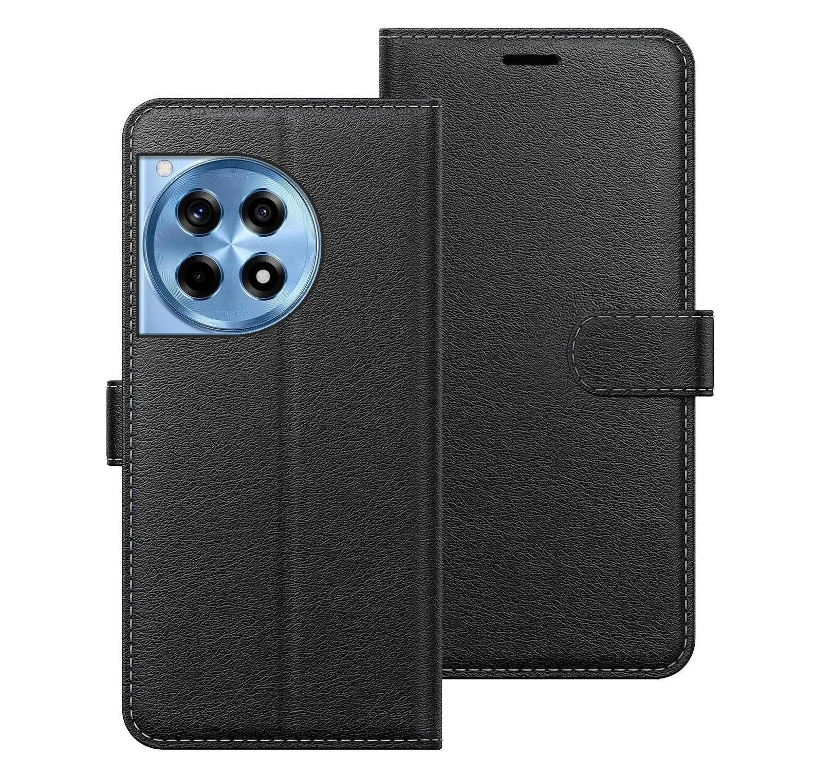 OnePlus 12R Case Cover Flip Folio Leather Wallet Credit Card Slot