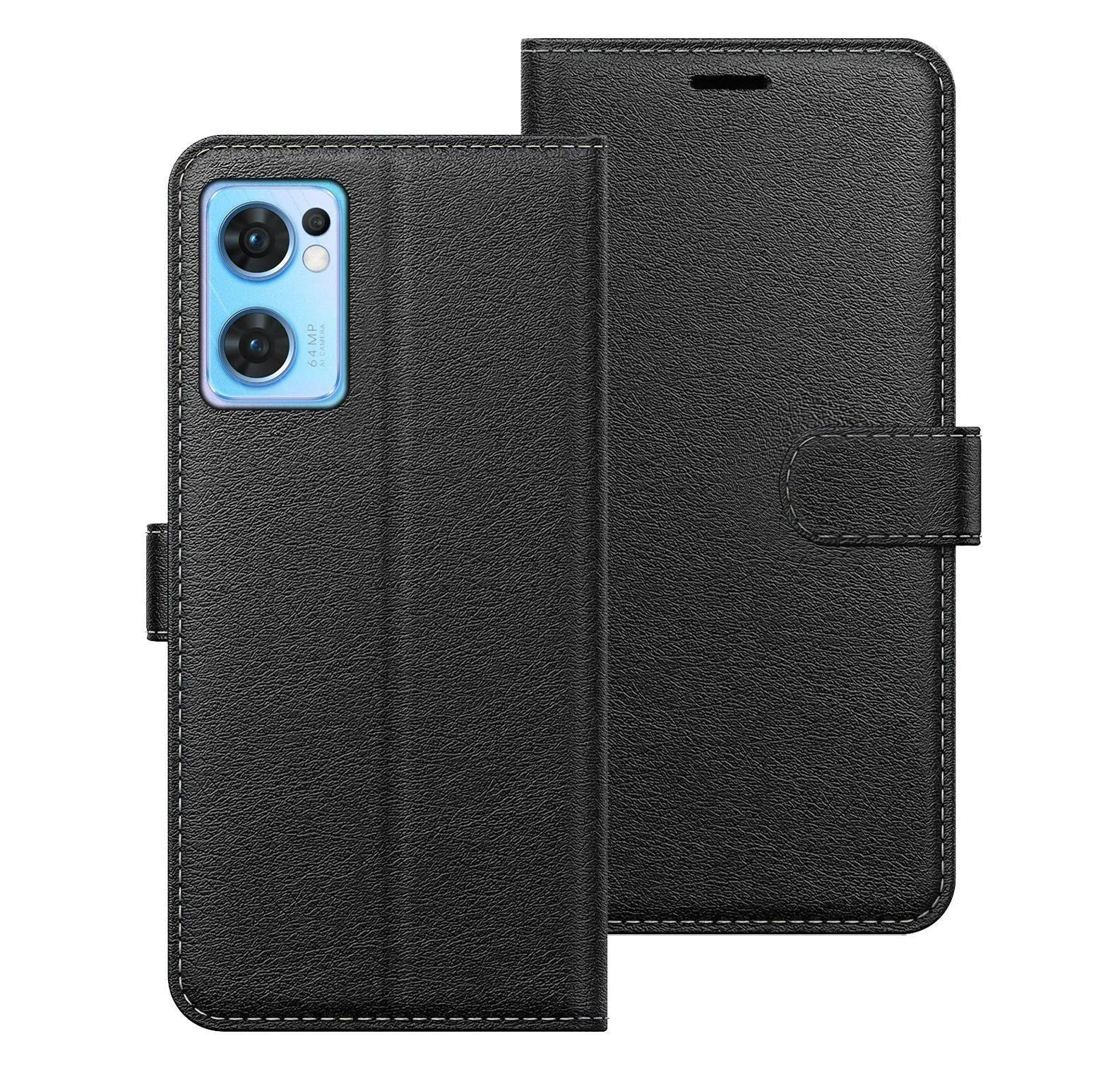 OPPO Find X5 Lite PU Leather Flip Book Wallet Stand Case Pouch