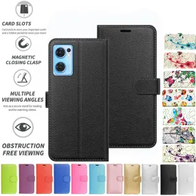 OPPO Find X5 Lite PU Leather Flip Book Wallet Stand Case Pouch