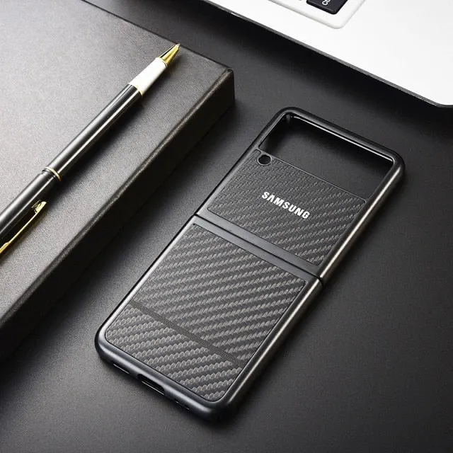 Original Foldable Carbon Fibre Phone Case For Samsung Galaxy Z Flip / Z Flip 3