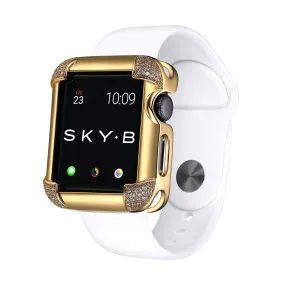 Pavé Corners Apple Watch Case - Gold