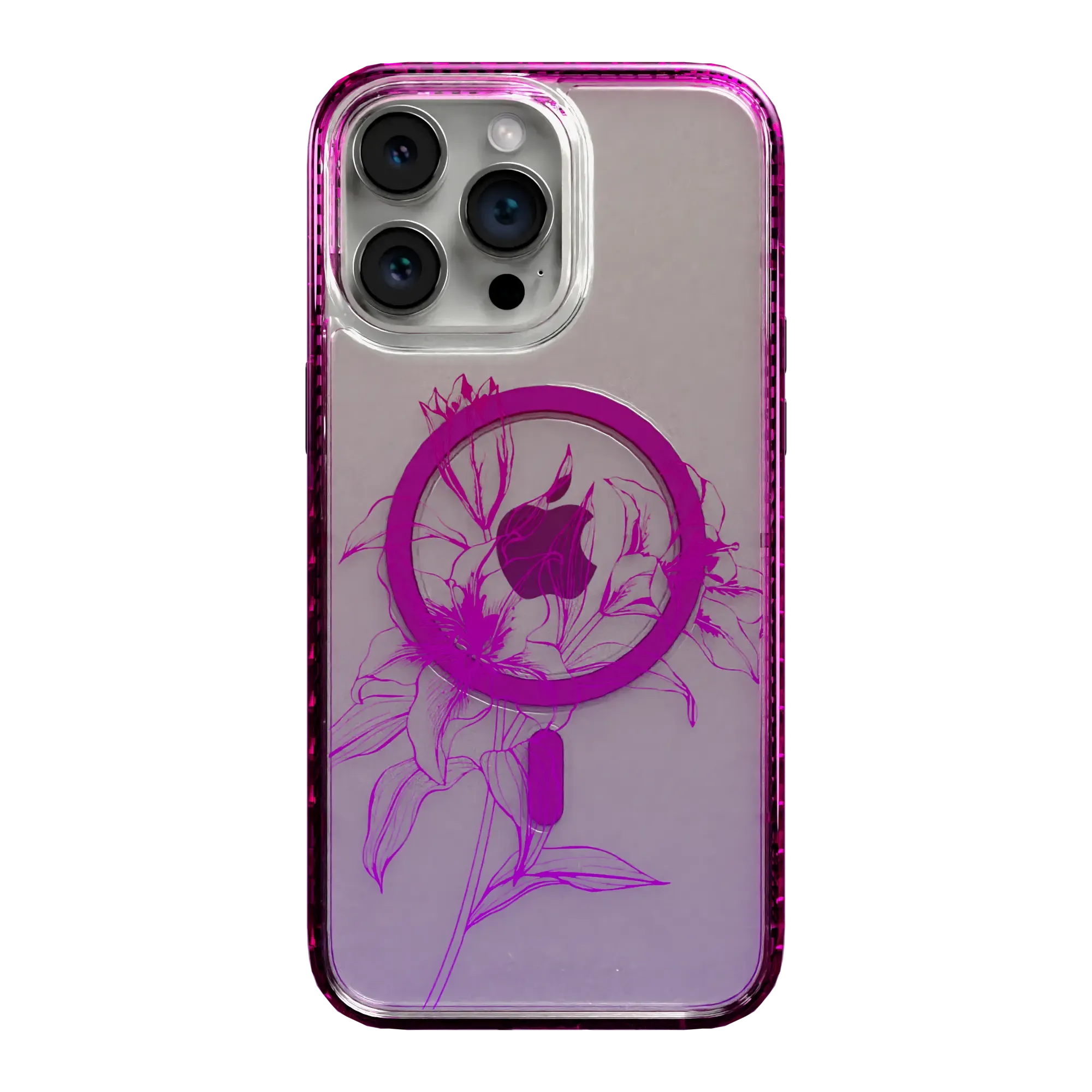 Pink Prism | Protective MagSafe Case | Ombre Bouquet Collection for Apple iPhone 15 Series