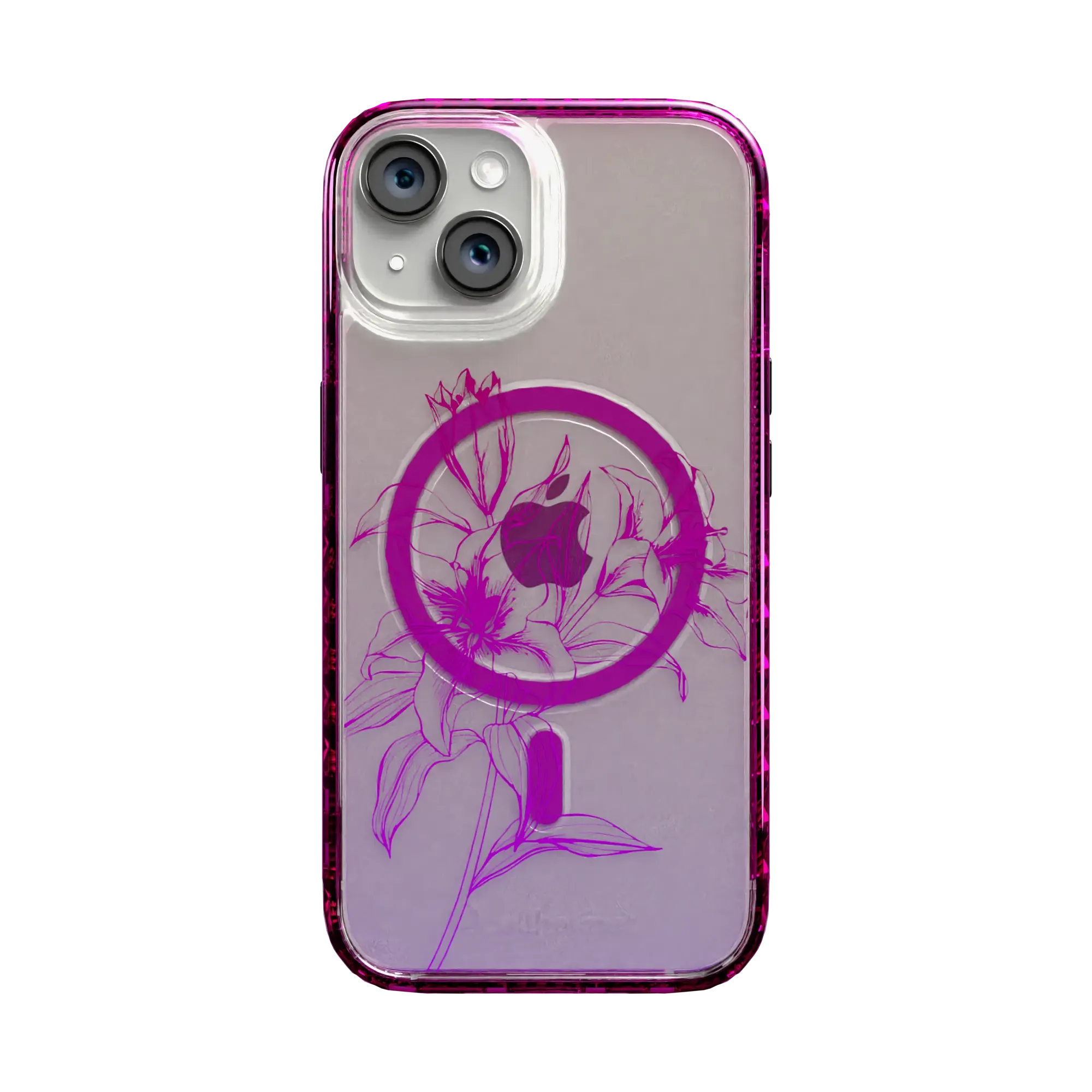 Pink Prism | Protective MagSafe Case | Ombre Bouquet Collection for Apple iPhone 15 Series