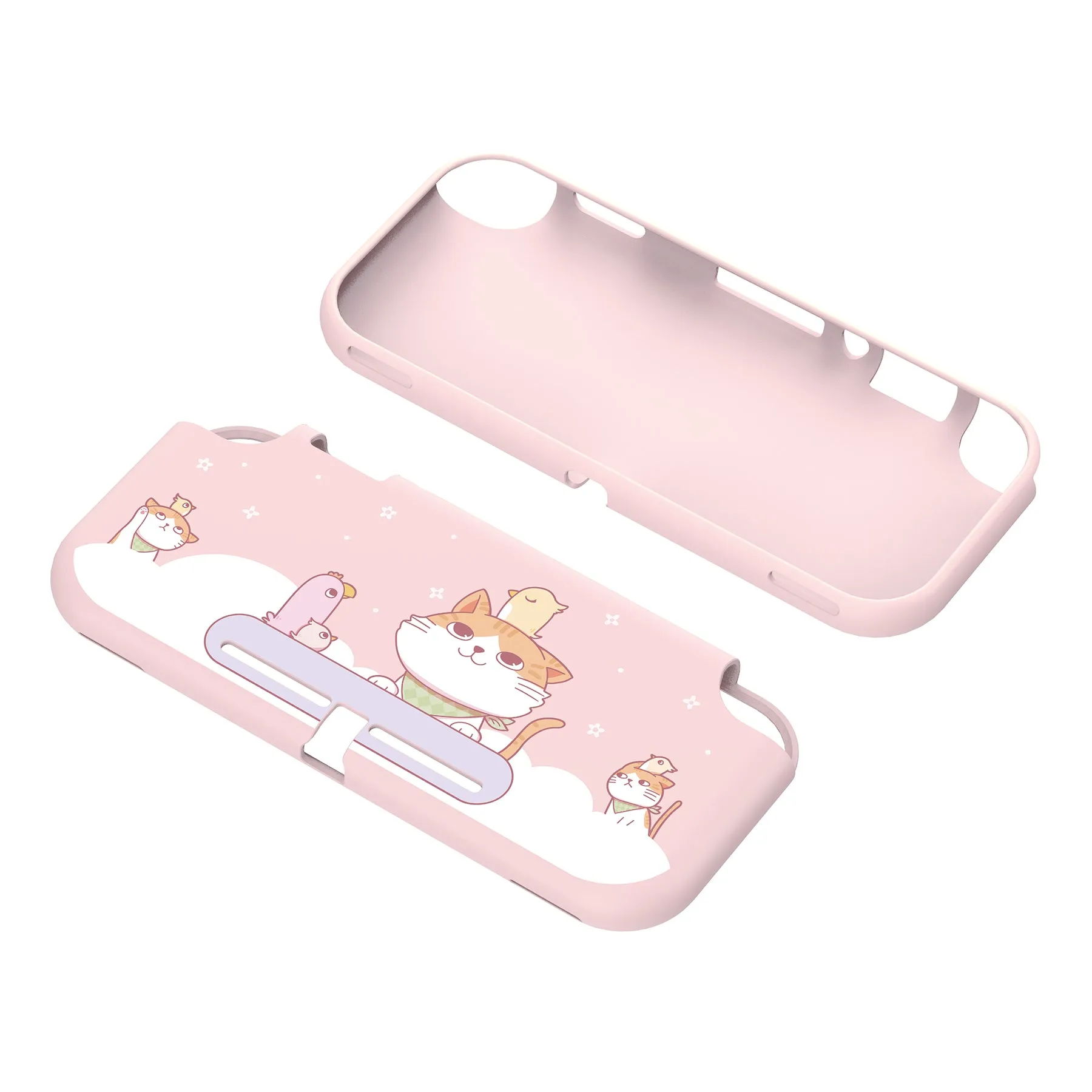 PlayVital Kitten & Chicken Custom Protective Case for NS Switch Lite, Soft TPU Slim Case Cover for NS Switch Lite - LTU6001