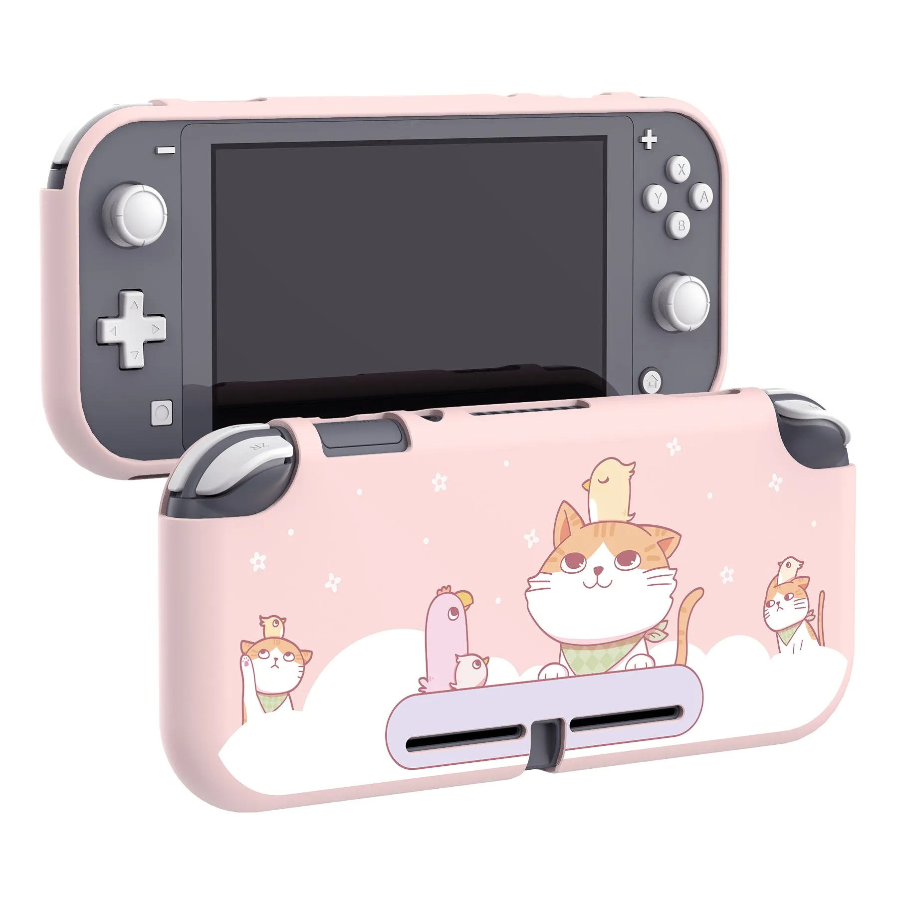 PlayVital Kitten & Chicken Custom Protective Case for NS Switch Lite, Soft TPU Slim Case Cover for NS Switch Lite - LTU6001