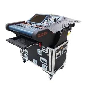 ProX XZF-MID-PRO1 D1U For MIDAS PRO1 Flip-Ready Hydraulic Console Easy Retracting Lifting 1U Rack Space Detachable Case by ZCASE