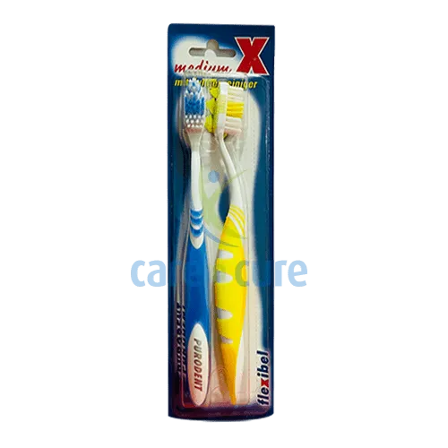 Purodent Tooth Brush Medium (Twin Pack)