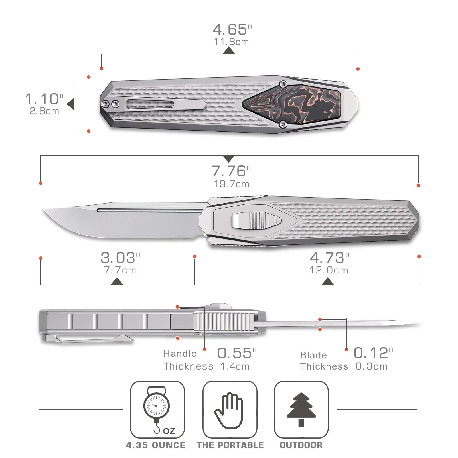 Remette Swordfish Folding Knife ZL101A4