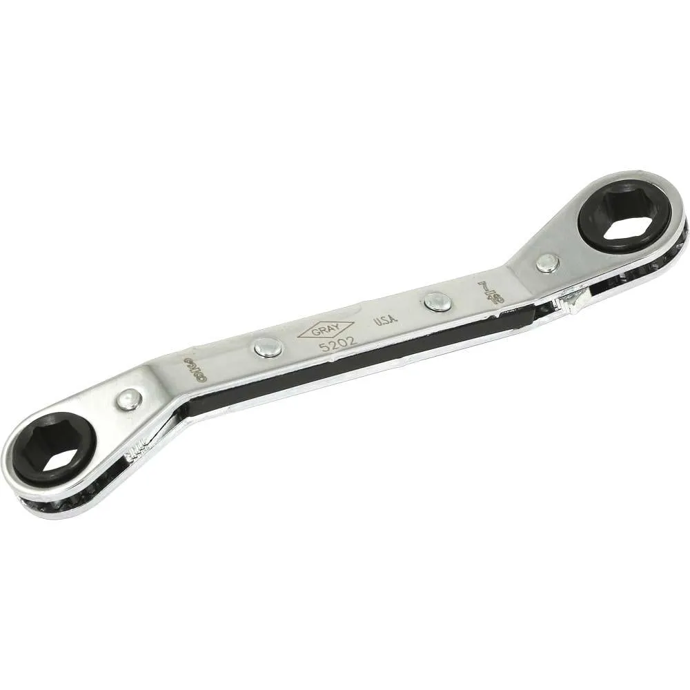 SAE 25° Offset Ratcheting Box End Wrenches - 12 Point