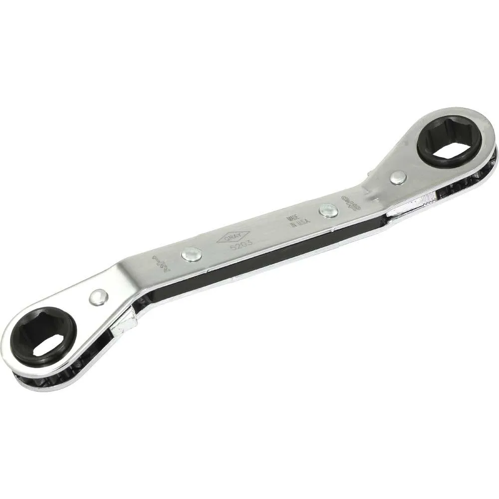 SAE 25° Offset Ratcheting Box End Wrenches - 12 Point