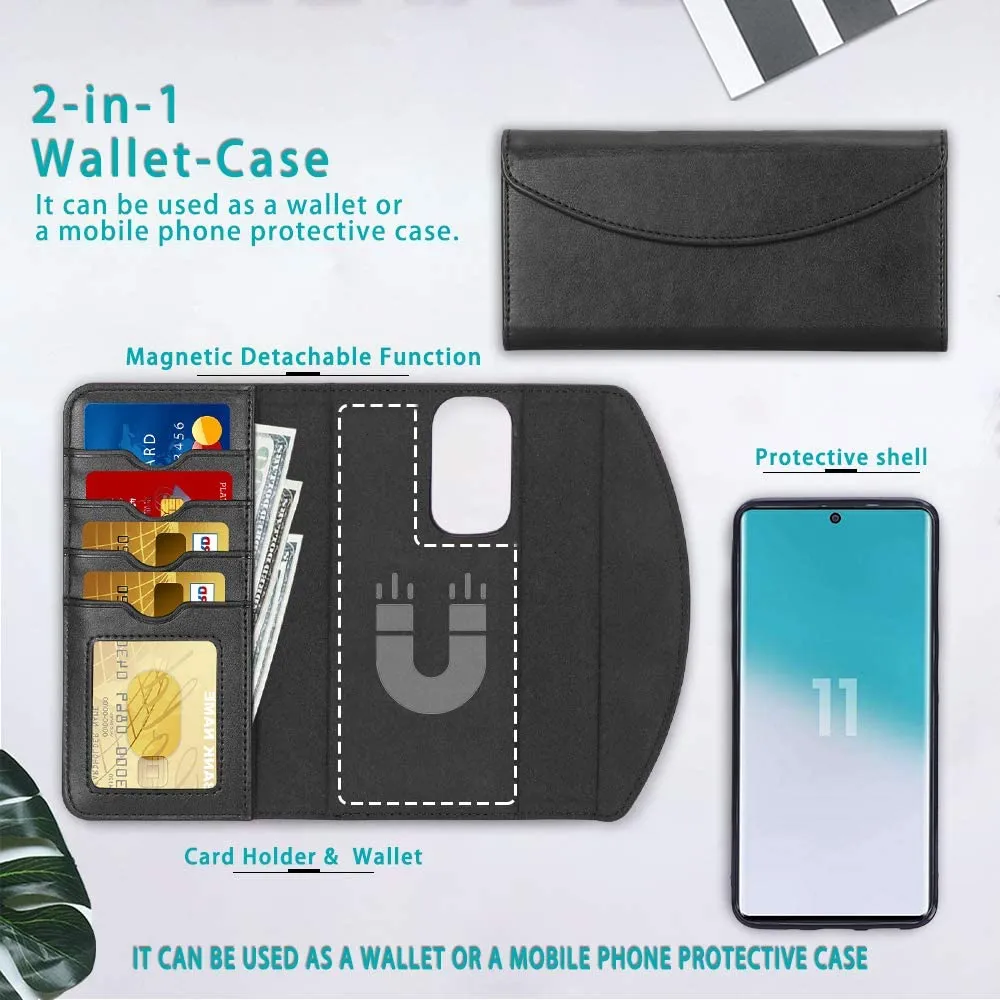 Samsung Galaxy S20 Plus Magnetic Detachable Wallet Case