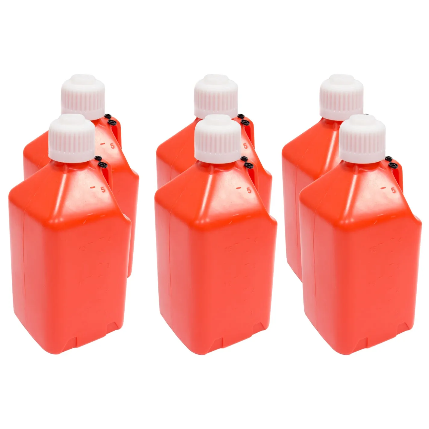 Scribner Plastics 5 Gallon Utility Jug - Orange (Case of 6)