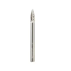 SG Burrs Pointed Tree Double Cut Burr Bit | 1⁄8 Dia x 3⁄8 x 1⁄8 Shank | BURS-190 | 738685190999