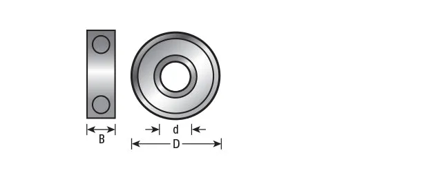 Steel Ball Bearing Guide | 35mm Overall Dia x 15mm Inner Dia x 11mm Height | 47734 | 738685877340