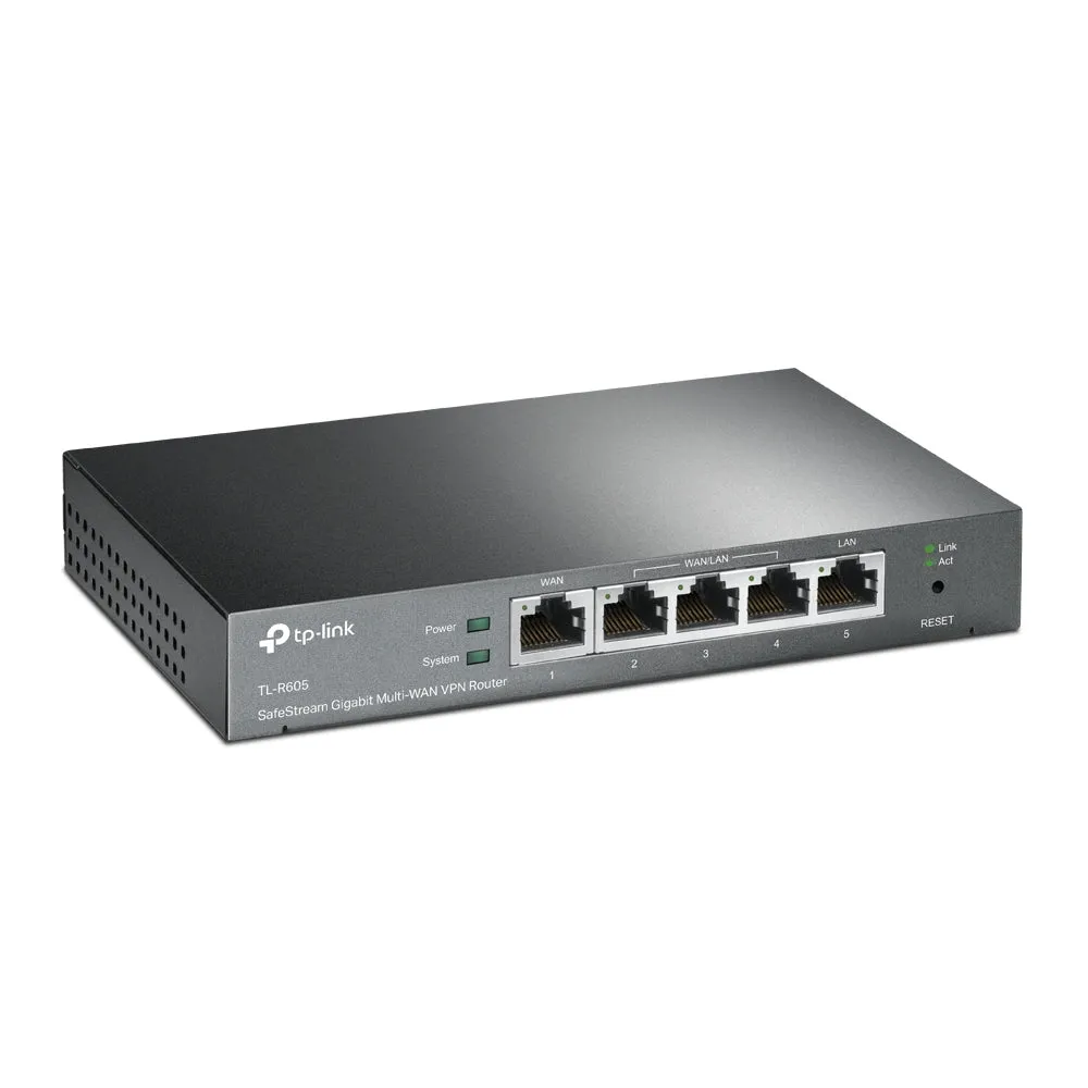 Tp-Link Omada Er605 V2.8 - Router 4-Port Switch - 1Gbe - Wan Ports: 3 - Wall-Mountable