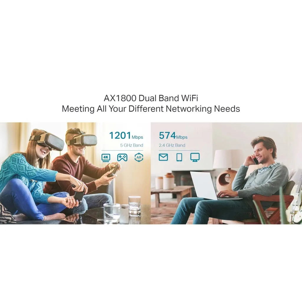 TP-Link RE605X AX1800 WiFi 6 Dual Band Range Extender Repeater OneMesh Access Point