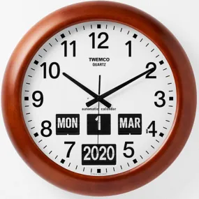 Twemco BQ-368D Brown Flip Clock