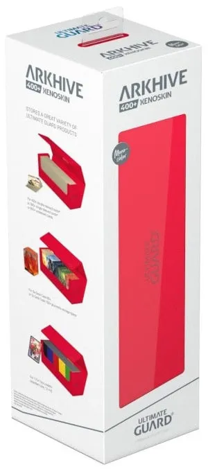 Ultimate Guard - Arkhive 400  XenoSkin Monocolor (Red)