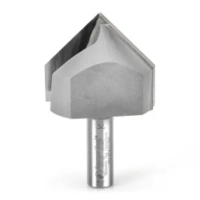 V Groove Router Bit | 90°x 2" Dia x 1 3⁄4 x 1⁄2 Shank | 45732 | 738685857328