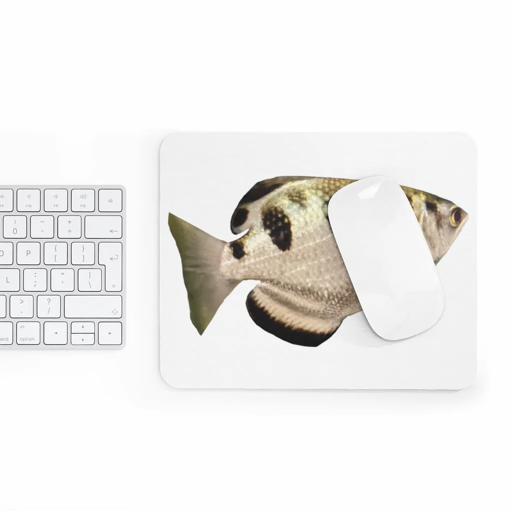 White and Black Fish Mouse Pad (EU)