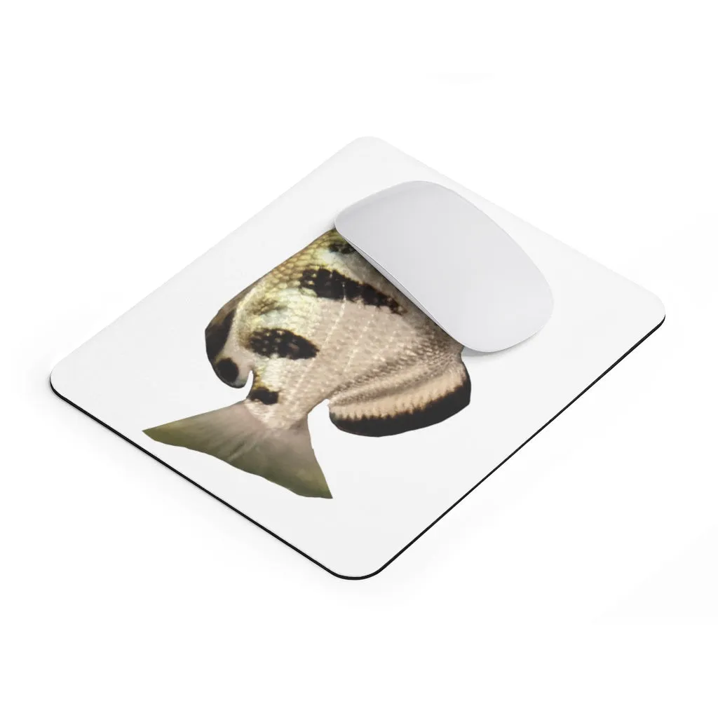 White and Black Fish Mouse Pad (EU)