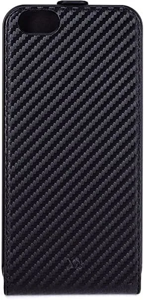 Xqisit Flipcover Carbon for 5.5 inch iPhone 6 Plus - Black